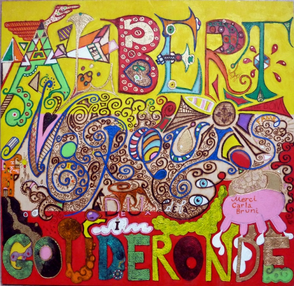 'Albert Marquis de Gouderonde',&amp;nbsp;Pyrography in multiplex, acrylic paint.&amp;nbsp;76 x 76 x 0,4 cm.&amp;nbsp;2012. Private collection. &amp;nbsp;