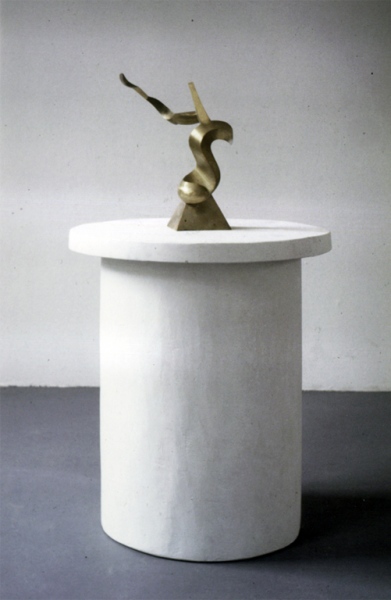 No title, bronze and plaster. Total height ca. 105 cm. Gallery The Hague (Fred Wagemans) 1985.